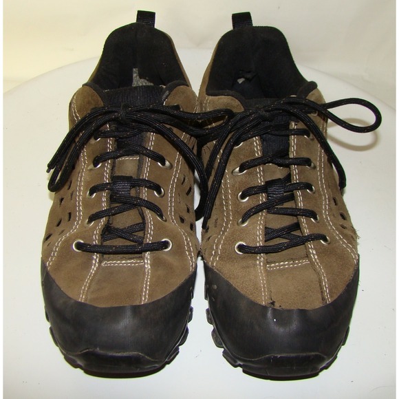 EVEREST MENS BROWN SUEDE WALKING HIKING SHOES SNEAKERS SZ 9.5    C123 - Picture 4 of 8